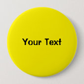 Geel 4-inch aangepaste Button Sjabloon (Voorkant)