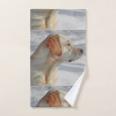 geel 4 lab bad handdoek (Handdoek)