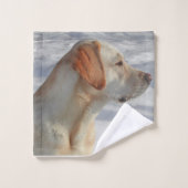 geel 4 lab bad handdoek (Wasdoekje)