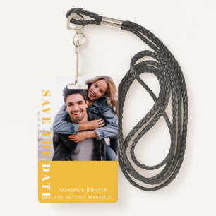 Geel 80s sparen de Datum  Badge