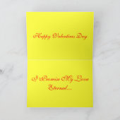 GEEL AAN MIJN VALENTIJN - KAARTEN VAN DE VALENTIJN (Binnen)