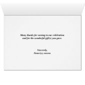 Geel Aangepast geluid Dank u wel (Binnen Horizontaal (Onder))