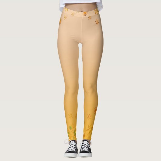 Geel Aangepaste Leggings (Voorkant)