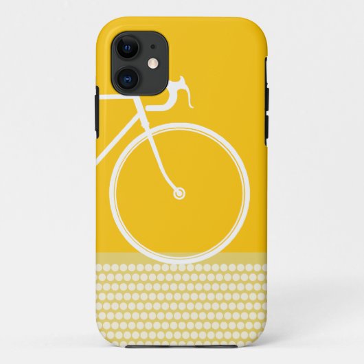 geel Abstract Bicycle iPhone 5 Hoesje (Achterkant)