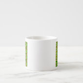 Geel Abstract bloempatroon Espresso Kop (Voorkant)