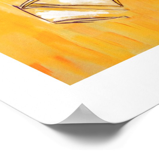 Geel Abstract Couple Home Decor 16x20 posters (Hoek)