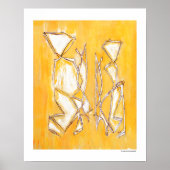 Geel Abstract Couple Home Decor 16x20 posters (Voorkant)