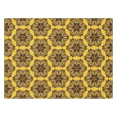 Geel Abstract Floral Pattern Tafelkleed (Voorkant (Horizontaal))