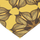 Geel Abstract Floral Pattern Tafelkleed (Gekanteld)