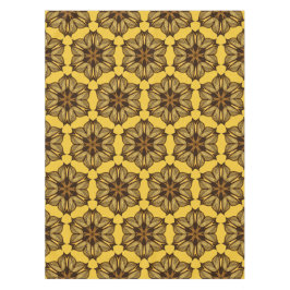 Geel Abstract Floral Pattern Tafelkleed