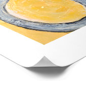 Geel abstract - Geel goudschilderij Gifts Print (Hoek)