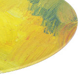 Geel Abstract: getextureerd, met de hand getekend. Snijplank (Hoek)