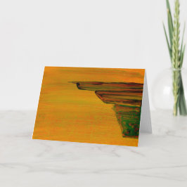 Geel Abstract Groeten Kaart