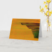 Geel Abstract Groeten Kaart (Gele Bloem)