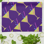 Geel Abstract Happy Hour Cocktailparty Theedoek (Gevouwen)