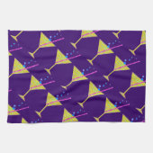 Geel Abstract Happy Hour Cocktailparty Theedoek (Horizontaal)