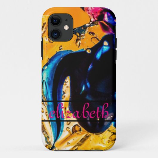 Geel Abstract kunstschilder Fantasy Motif gel Case-Mate iPhone Case (Achterkant)
