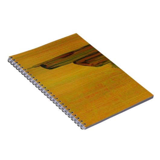 Geel Abstract notitieboek (Rechterzijde)