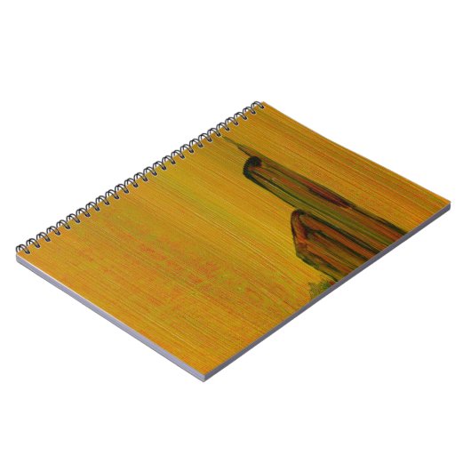 Geel Abstract notitieboek (Linkerzijde)