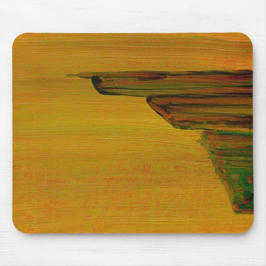Geel abstract ontwerp muismat (Voorkant)