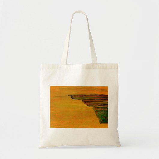 Geel abstract ontwerp tote bag (Voorkant)