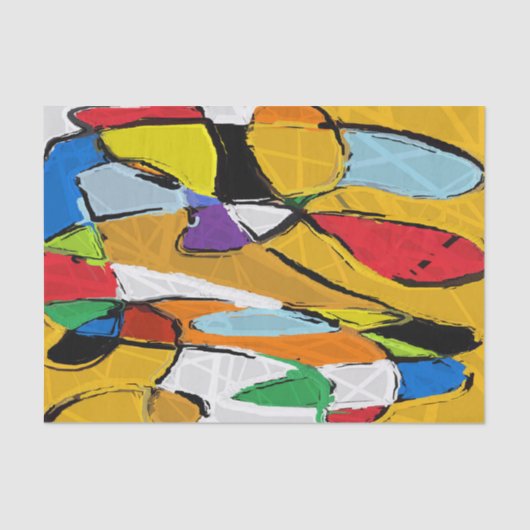 Geel Abstract papier (Voorkant)