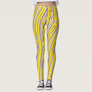 Geel abstract patroon "Ratti_Creative_Arts" Leggings