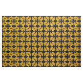 Geel Abstract patroonweefsel met daglicht Stof (Yard (91,4 cm))