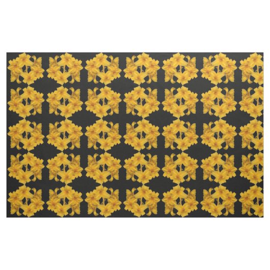 Geel Abstract patroonweefsel met daglicht Stof (Fat Quarter)