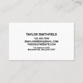 Geel Abstract Visitekaartje van de Verf (Achterkant)