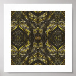 Geel Abstract Watercolor Kunst Poster