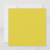 Geel Afstuderen Daffodil Square Kaart (Achterkant)