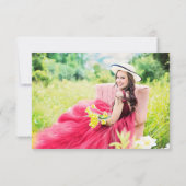 Geel Afstuderen Foto Hartelijk dank Bedankkaart (Achterkant)