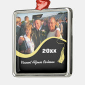  geel Afstuderen Metalen Ornament (Links)