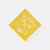  geel | Afstuderen Napkins Servetten (Hoek)
