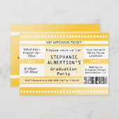 Geel Afstuderen of partijtoelatingstabel Kaart (Voorkant / Achterkant)