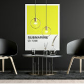 Geel album - White Border Perfect Poster