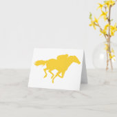 Geel Amber Horse Racing Kaart (Gele Bloem)