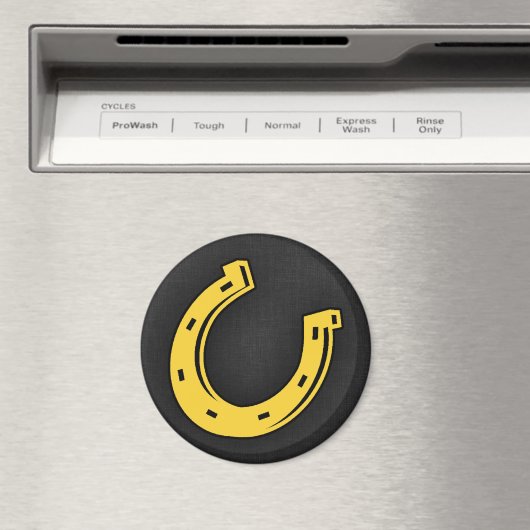 Geel amberkleurig Hoefijzer Magneet (Insitu (Vaatwasser))