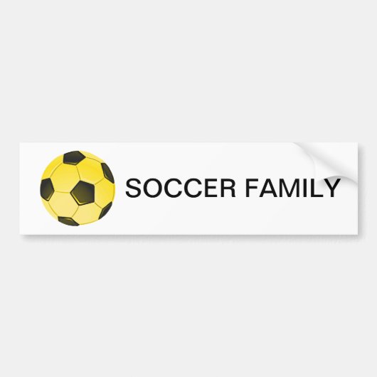 Geel-Amerikaans Voetbal of Football Bumpersticker (Voorkant)