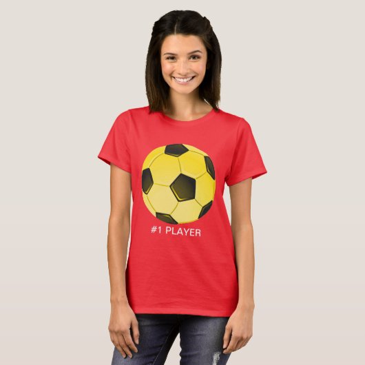 Geel-Amerikaans Voetbal of Football T-shirt (Voorkant volledig)