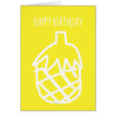 Geel anananas modern eenvoudig ontwerp (Voorkant)