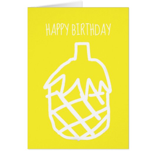 Geel anananas modern eenvoudig ontwerp (Voorkant)