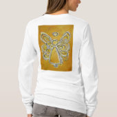 Geel Angel T-shirt (Afbeelding Double Sides) (Achterkant)