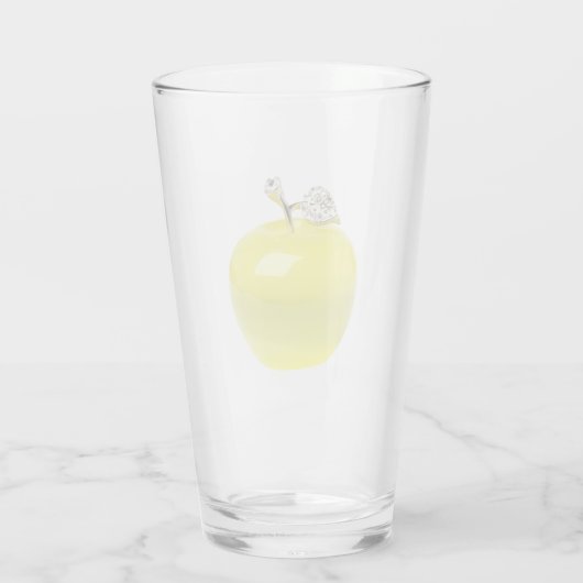 Geel appelglas glas (Achterkant)