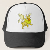 Geel arendsnest trucker pet (Voorkant)