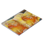 Geel Artsy Gladiolus Flower Journal Notitieboek (Linkerzijde)