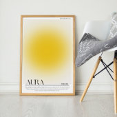 Geel Aura Poster. Aura Wall Art Poster