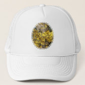 GEEL AUTUMN BOMEN TRUCKER PET (Voorkant)
