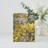 GEEL AUTUMN VERLATEN BRIEFKAART (Staand voorkant)